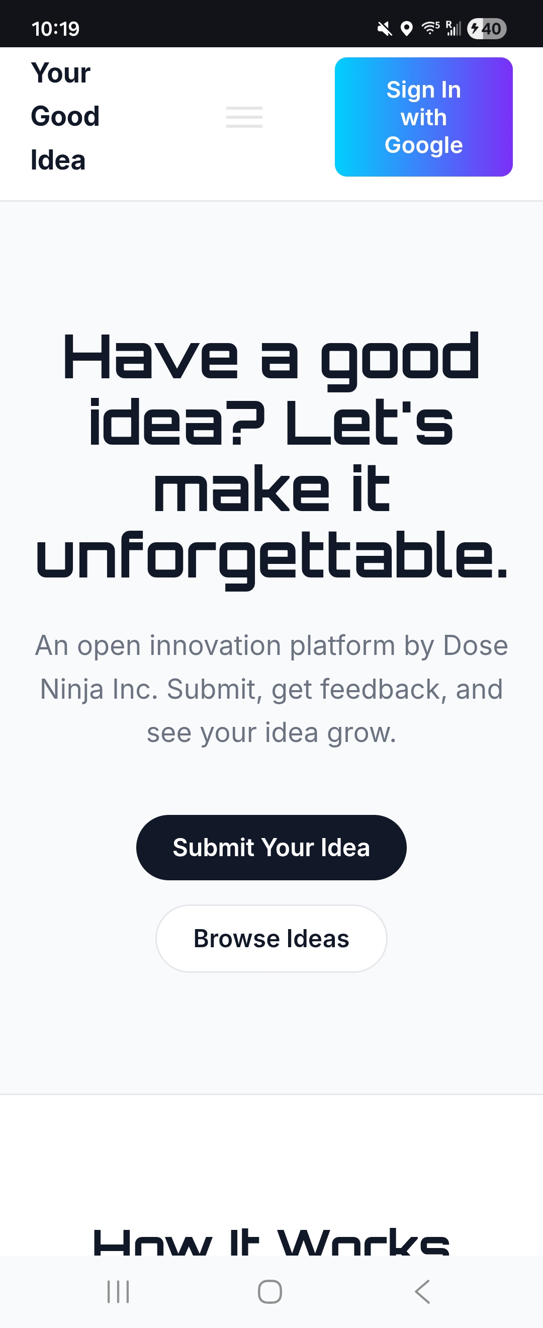 Your Good Idea